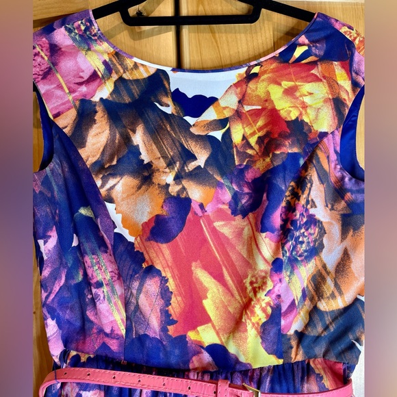 Ellen Tracy Floral Shift Dress - Picture 3 of 6